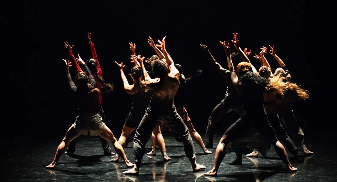 Martha Graham Dance Company in new work by Hofesh Shechter, co-produced by Studio Simkin. Photo by Chris Jones.