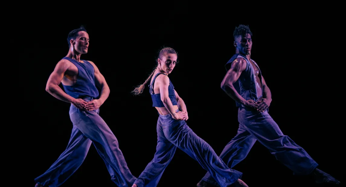 Alessio Crognale-Roberts, Marzia Memoli, Lloyd Knight in Jamar Roberts’s We the People; photo by Isabella Pagano.