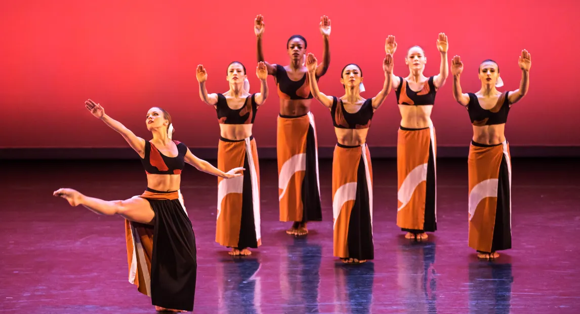 Martha Graham Dance Company in Dark Meadow Suite; photo by Brigid Pierce.