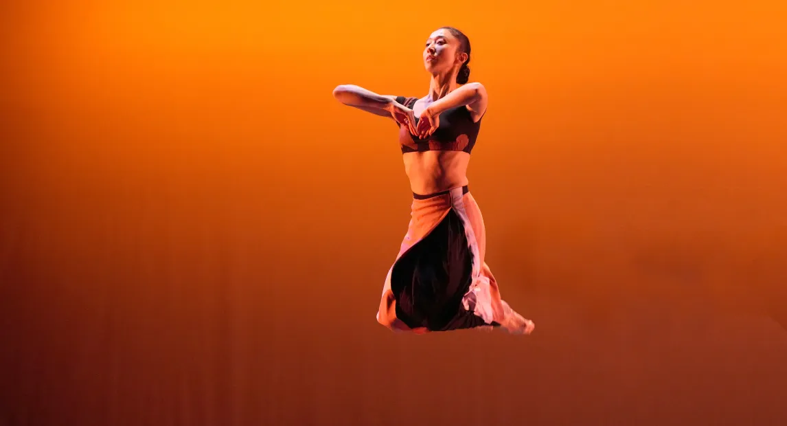 So Young An in Martha Graham’s Dark Meadow Suite; photo by Brian Pollock.