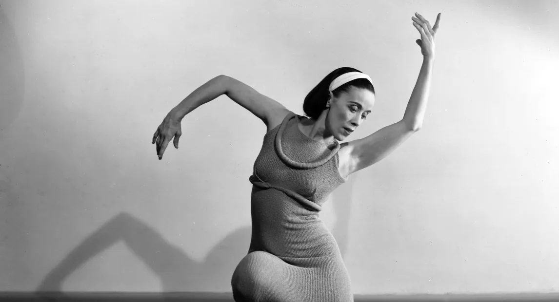 Martha Graham in Ekstasis; photo by Barbara Morgan.