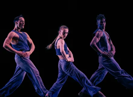 Alessio Crognale-Roberts, Marzia Memoli, Lloyd Knight in Jamar Roberts’s We the People; photo by Isabella Pagano.
