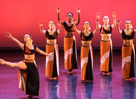 Martha Graham Dance Company in Dark Meadow Suite; photo by Brigid Pierce.
