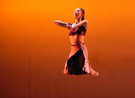 So Young An in Martha Graham’s Dark Meadow Suite; photo by Brian Pollock.