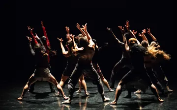 Martha Graham Dance Company in new work by Hofesh Shechter, co-produced by Studio Simkin. Photo by Chris Jones.
