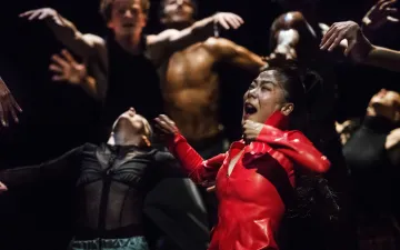 Martha Graham Dance Company in new work by Hofesh Shechter, co-produced by Studio Simkin. Photo by Chris Jones.