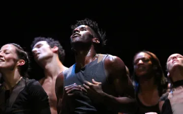 Martha Graham Dance Company in new work by Hofesh Shechter, co-produced by Studio Simkin. Photo by Melissa Sherwood.