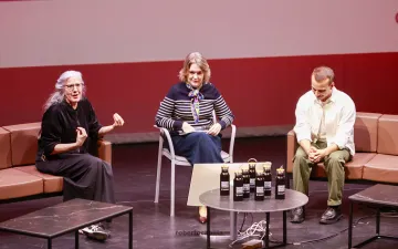 Marta Rivera de la Cruz, María Pagés y Arnaud Mahouy