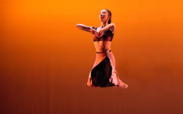 So Young An in Martha Graham’s Dark Meadow Suite; photo by Brian Pollock.